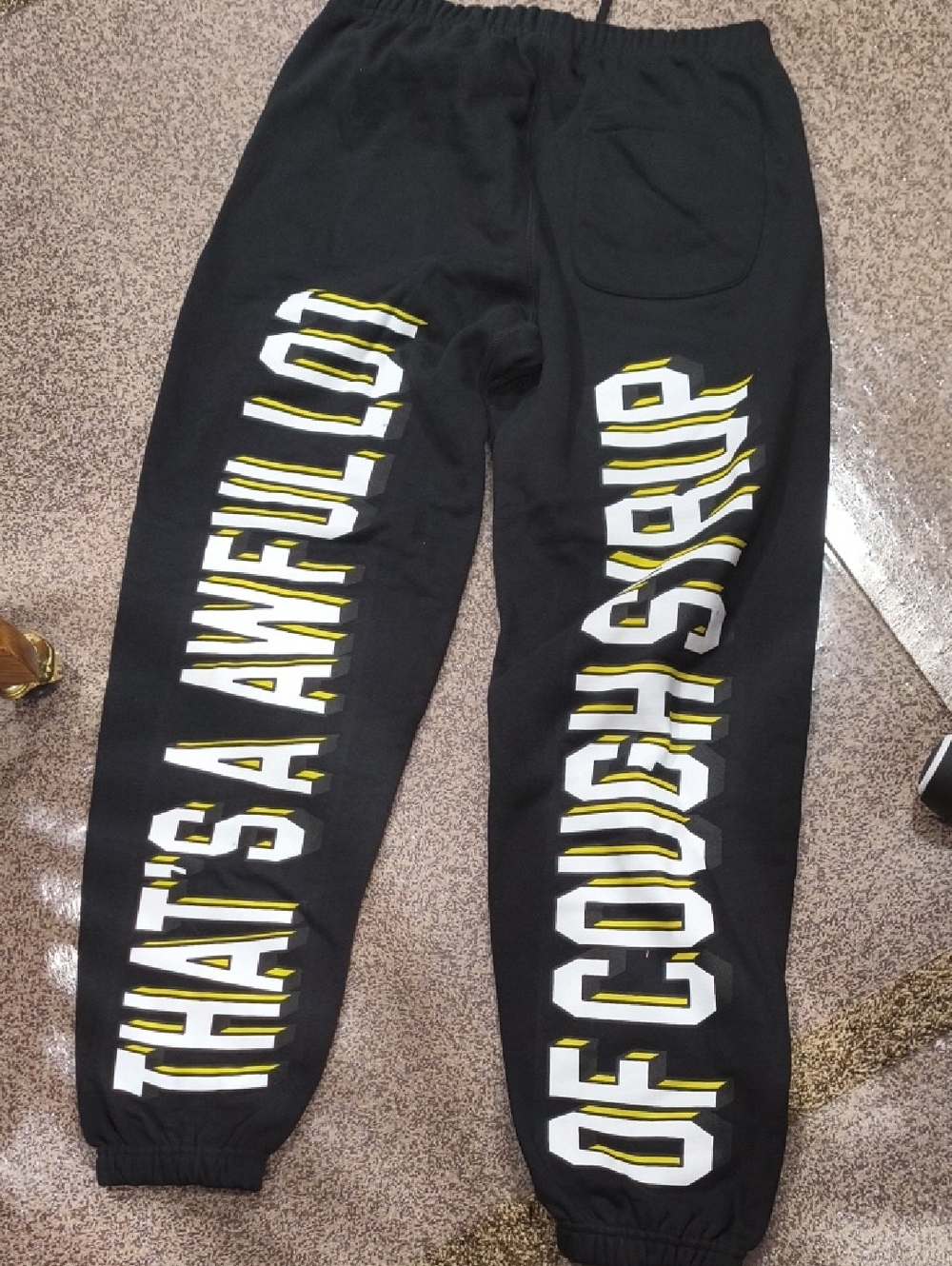DS That's A Awful Lot Of Cough Syrup Men's Sweat Pants, SIZE MED